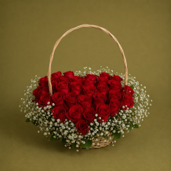 Roosidest südame bukett
