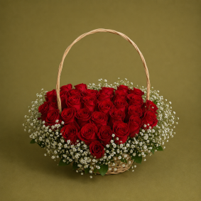 Roosidest südame bukett